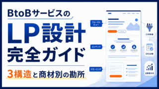 BtoBサービスのLP設計完全ガイド｜3構造と商材別の勘所