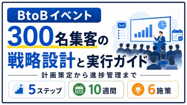 BtoBイベント300名集客の戦略設計と実行ガイド｜計画策定から進捗管理まで