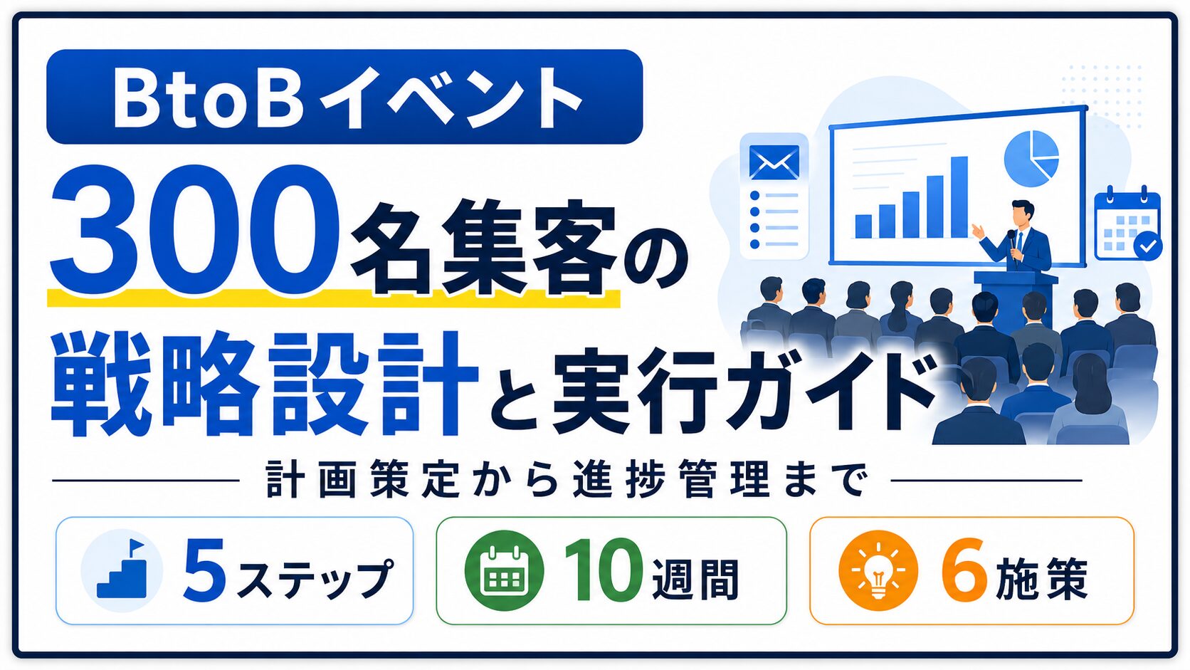 BTOB まとめ売り BtoBイベント300名集客の戦略設計と実行ガイド｜計画策定から進捗管理